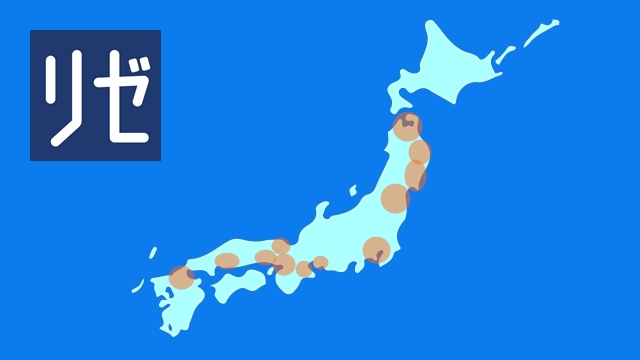 メンズリゼクリニックのロゴと日本列島